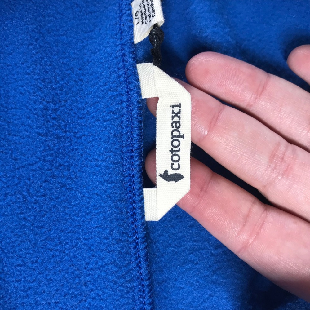 Cotopaxi Amado 1/2-Zip Fleece Atlantic Black Mens Large Pullover F25471M1691 - Picture 4 of 10